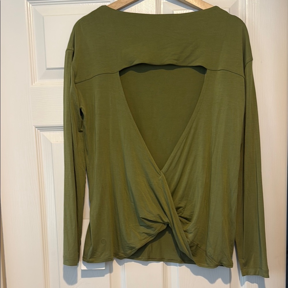 lululemon athletica modal-blend open back Long Sleeve Top - Picture 5 of 12